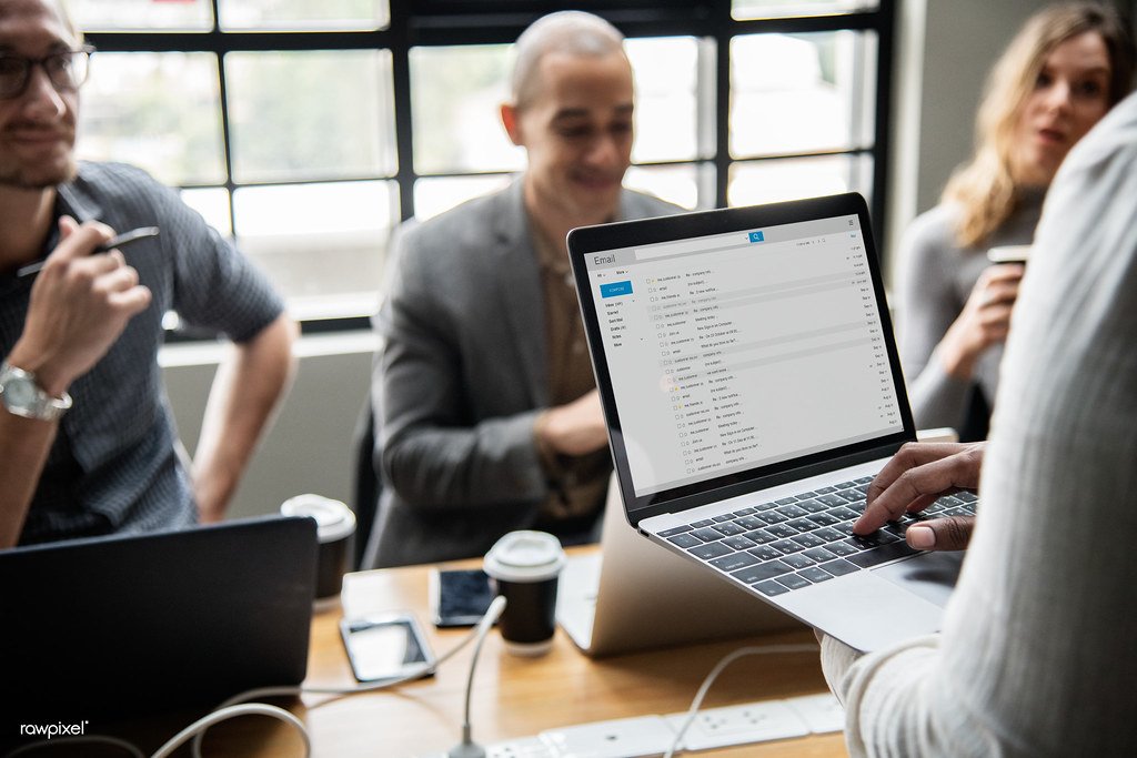 Checking email for data breach on a laptop
