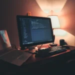 Git and GitHub code workflow on a developer screen