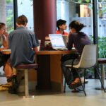 College student choosing a laptop